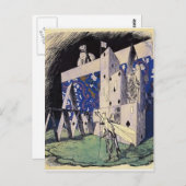 トランプの家の前のヘロヒイ・ナラブト – バッタ ポストカード (正面/裏面)