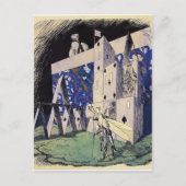 トランプの家の前のヘロヒイ・ナラブト – バッタ ポストカード (正面)