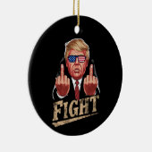 トランプの対米選挙レトロヴィンテージ セラミックオーナメント (右)