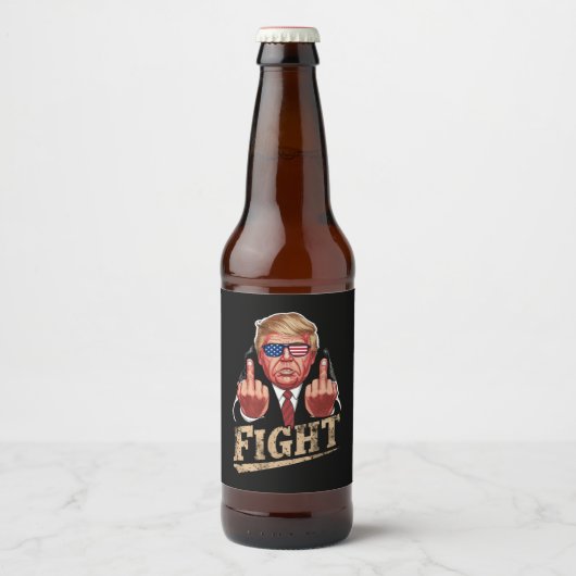 トランプの対米選挙レトロヴィンテージ ビールラベル (正面)