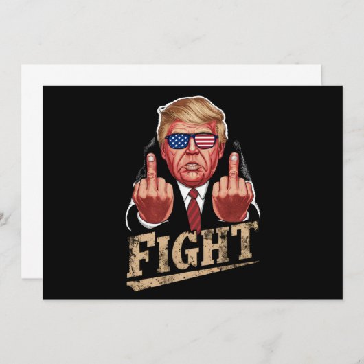 トランプの対米選挙レトロヴィンテージ 招待状 (正面/裏面)