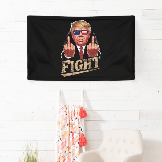 トランプの対米選挙レトロヴィンテージ 横断幕 (インサイチュ)