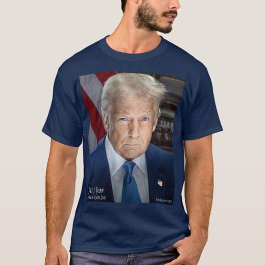 トランプの就任写真 Tシャツ (正面)