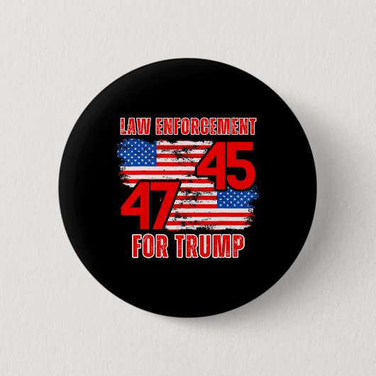 トランプの強制45 47 缶バッジ (正面)
