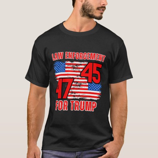 トランプの強制45 47 Tシャツ (正面)