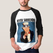 トランプの愛国者Tシャツを決して放棄しない Tシャツ (正面)