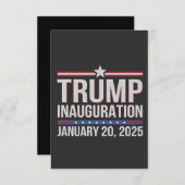 トランプの成熟の日2025年1月20日社長 サンキューカード (正面/裏面)