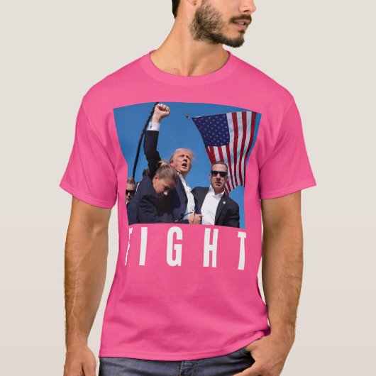 トランプの戦いトランプ2024 Tシャツ (正面)