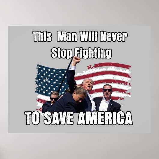 トランプの戦いヤード標識 ポスター (正面)