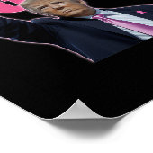 トランプの戦い乳がん認識度ピンクリボンsu ポスター (角)