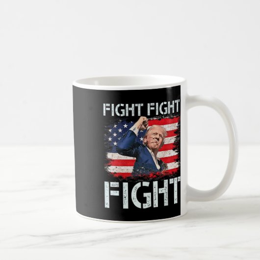 トランプの戦い対米軍へのトランプの合図 コーヒーマグカップ (右)