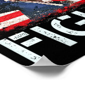 トランプの戦い対米軍へのトランプの合図 ポスター (角)