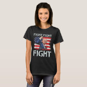 トランプの戦い対米軍へのトランプの合図 Tシャツ (正面フル)