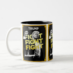 トランプの戦い:ミームコイン革命をリード – 参加 ツートーンマグカップ