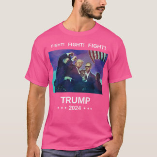トランプの戦い(白文字) Tシャツ