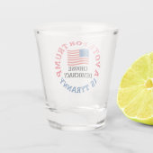 トランプの投票は専制政治である ショットグラス (裏面)