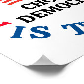 トランプの投票は専制政治である ポスター (角)