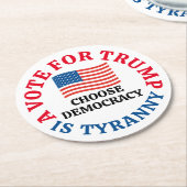 トランプの投票は専制政治である ラウンドペーパーコースター (アングル)