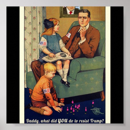 トランプの抗議に抵抗するために何をしたか ポスター (正面)