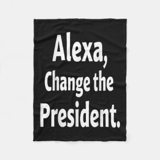トランプの抗議アンチ政治的_1 フリースブランケット