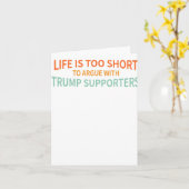 トランプの支持者と議論するには短すぎる1 カード (黄色い花)
