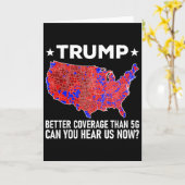 トランプの方が5Gより電波がいい 聞こえますか? カード (黄色い花)