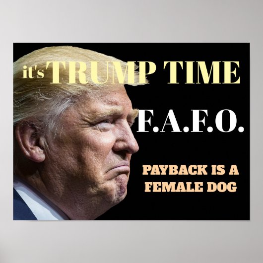 トランプの時間だ ポスター (正面)
