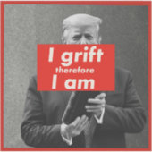 トランプの汚れ裏切り腐敗した悪魔女 シール (正面)