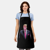 トランプの泡ガム エプロン (着用した状態)