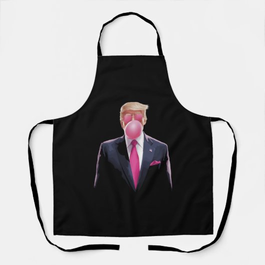 トランプの泡ガム エプロン (正面)