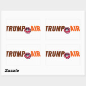 トランプの熱気漫画澄ん 長方形シール (シート)