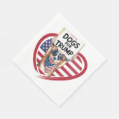 トランプの犬：ポーリティカル愛国者 スタンダードランチョンナプキン (角)