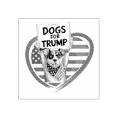 トランプの犬：ポーリティカル愛国者 ラバースタンプ (インプリント)
