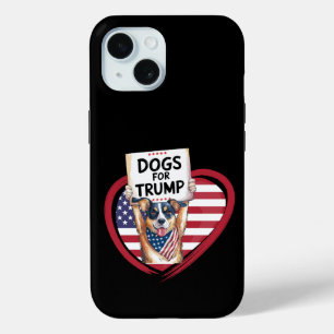 トランプの犬:ポーリティカル愛国者 iPhone 15ケース