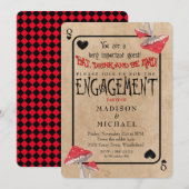 トランプの狂ったキノコのエンゲージメントパーティー 招待状 (正面/裏面)