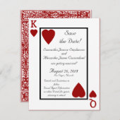 トランプの王と女王がサプライズ発表 セーブザデート (正面/裏面)