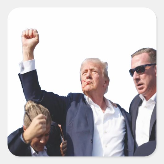 トランプの生存者！アメリカを取り戻す2024 スクエアシール (正面)