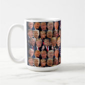トランプの笑える顔 コーヒーマグカップ (左)