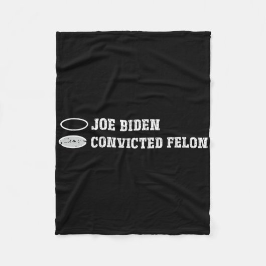 トランプの紙投票 フリースブランケット (正面)