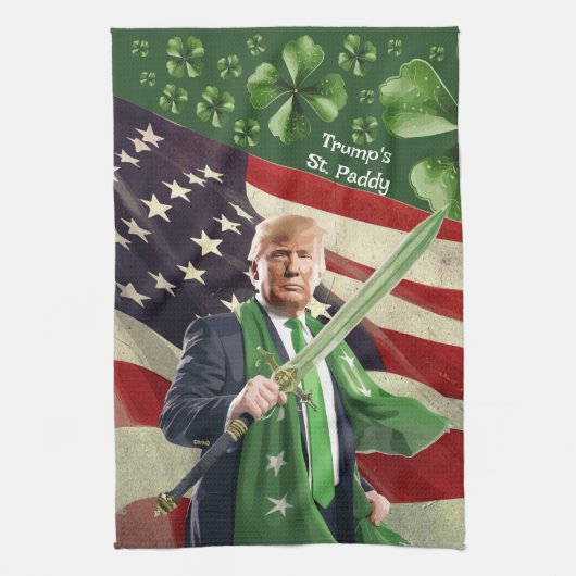 トランプの聖パディ キッチンタオル (縦)