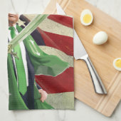 トランプの聖パディ キッチンタオル (四つ折り)