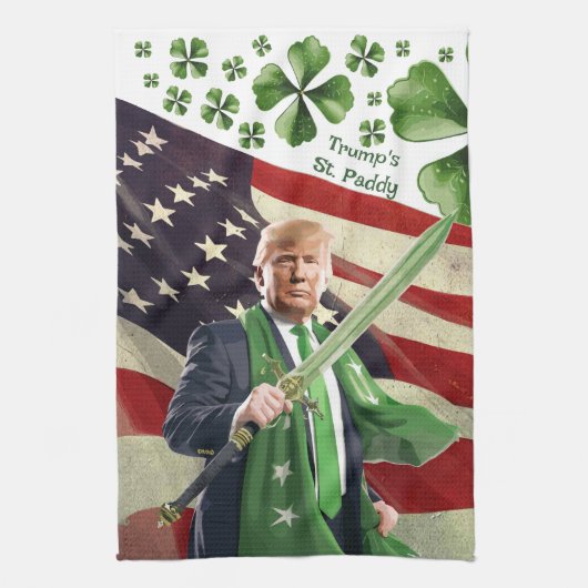 トランプの聖パディ キッチンタオル (縦)