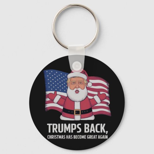 トランプの背中：クリスマスが再素晴らし生 キーホルダー (正面)