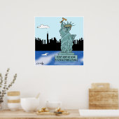 トランプの自由の女神 ポスター (キッチン)