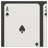 トランプの行のエースからキング ファブリック (クローズアップ)
