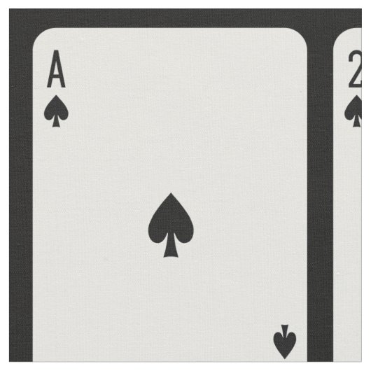トランプの行のエースからキング ファブリック (クローズアップ)