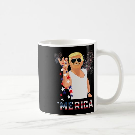 トランプの衣装2024米国大統領選挙ドナルドT コーヒーマグカップ (右)