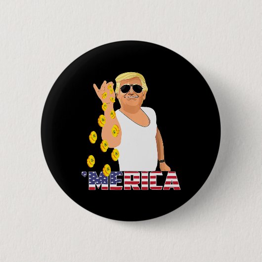 トランプの衣装2024米国大統領選挙ドナルドT 缶バッジ (正面)