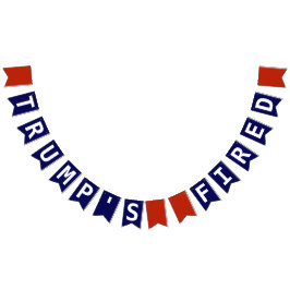 トランプの解雇は弾劾された赤白青 バンティングフラッグ