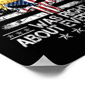 トランプの言う通りだ アメリカ国旗 Sku ポスター (角)